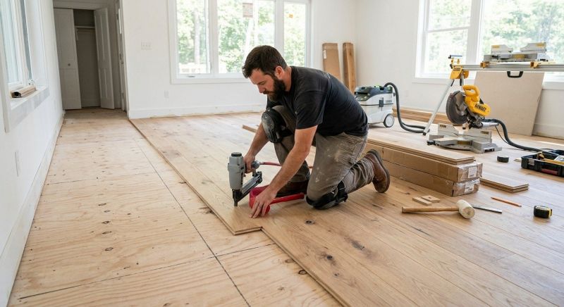 Oak Floor Installation