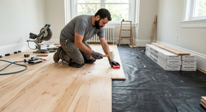 Birch Floor Installation in Pinellas County, FL