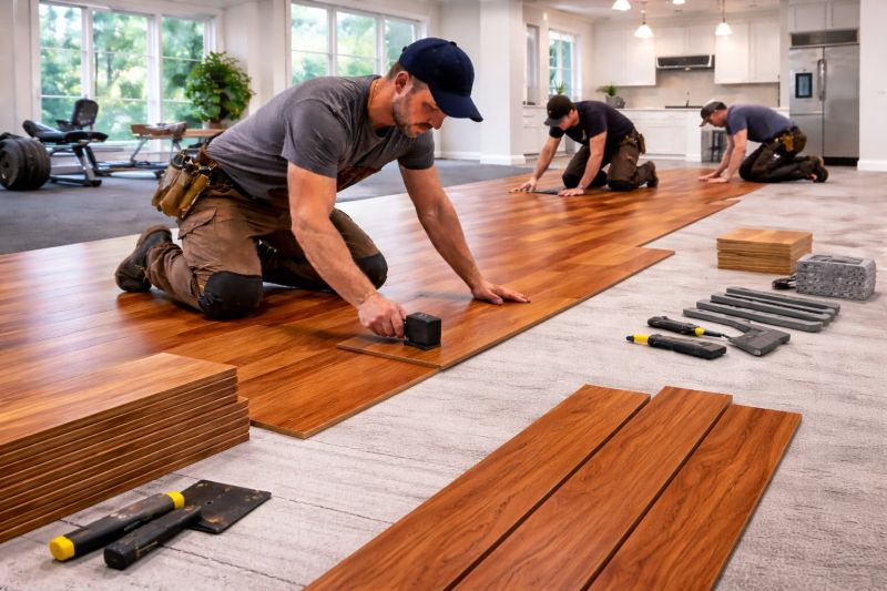 Cherry Floor Installation in Holiday, FL