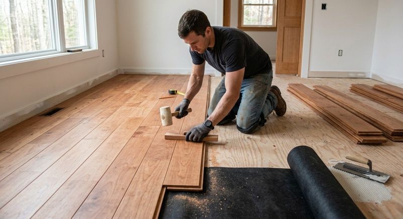 Cherry Floor Installation in Pinellas County, FL