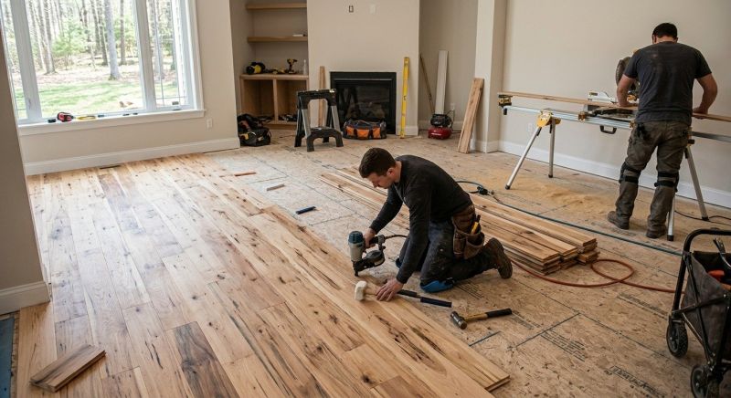 Hickory Floor Installation in Pinellas County, FL