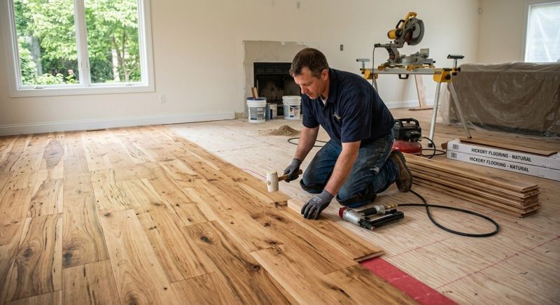 Hickory Floor Installation in Pinellas County, FL