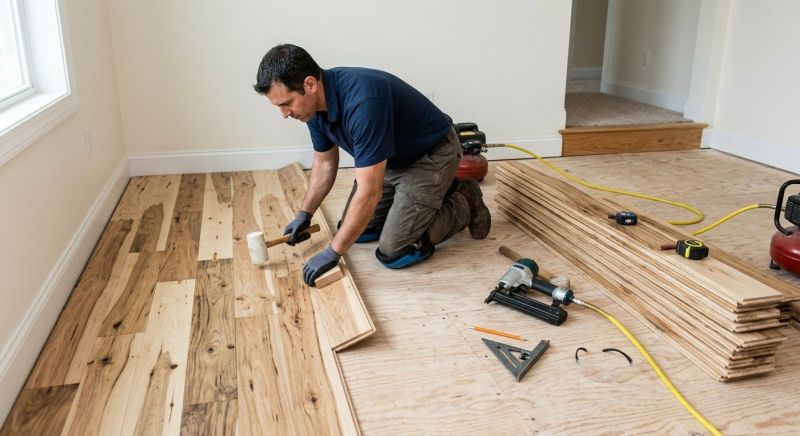 Hickory Floor Installation in Pinellas County, FL